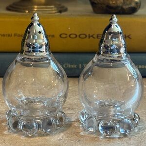 Vintage Imperial Glass Candlewick Salt And Pepper Shakers